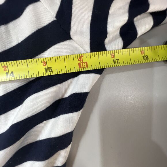 Open Gates Dress Women’s Size Medium Striped Off Shoulder Knee Length Fitnflare - Picture 6 of 9